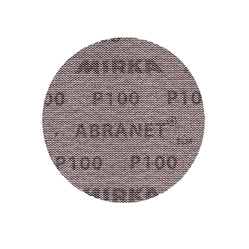 Mirka Abranet 5 Inch 100 Grit Mesh Sanding Discs, Hook and Loop, 10 Pack - size: Grit 100