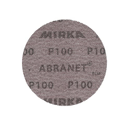 Mirka Abranet 5 Inch 100 Grit Mesh Sanding Discs, Hook and Loop, 10 Pack - size: Grit 100