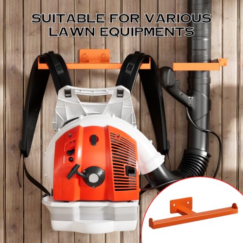Backpack Leaf Blower Hanger with Tube Hook, Orange - color: Orange 1 Pack
