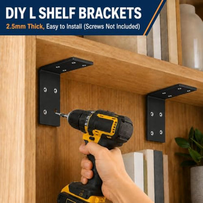 3"x3" Heavy Duty L Brackets, 90 Degree Galvanized Corner Brace, 25 Pcs - size: 3" x 3" x 1.5" (25 Pcs)