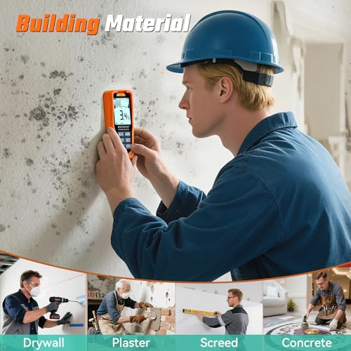 RDINSCOS Rechargeable Pinless Moisture Meter for Drywall - size: Extra-L