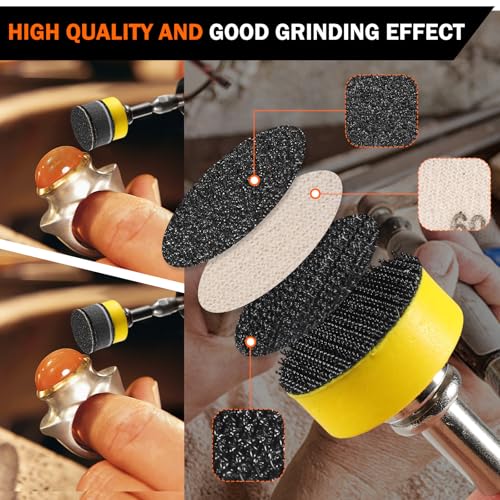 203 Pcs 1 Inch Sanding Discs,Hook and Loop 60 to 10000 - style: 203 PCS 1 Inch Sanding Disc