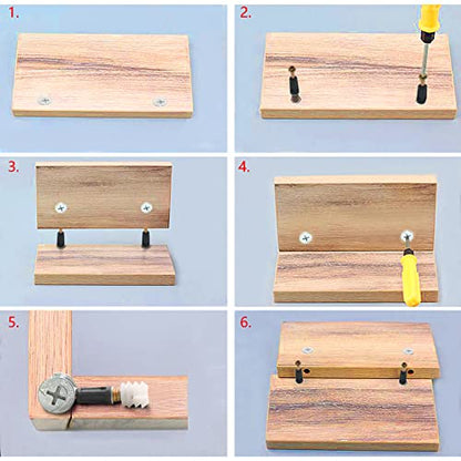 24 Set 35mm Cam Screw Cam Dowel, for Drawer Dresser - size: 35mm-24Pcs