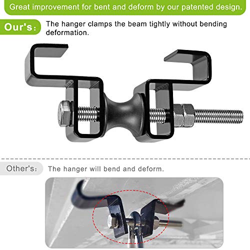 SELEWARE Boxing Punching Bag Hanger, Heavy Bag Bracket - color: I Beam Clamp