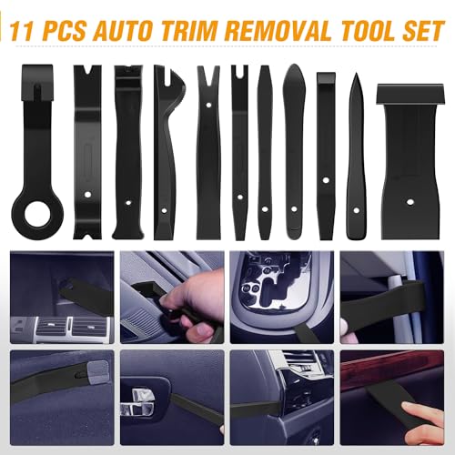 GOOACC 238Pcs Trim Removal Tool Auto Push Pin Bumper Retainer Clip Set - color: 120Pcs Clips + 118 Remover Black