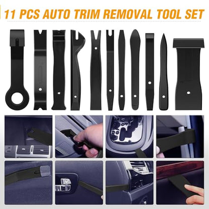 GOOACC 238Pcs Trim Removal Tool Auto Push Pin Bumper Retainer Clip Set - color: 120Pcs Clips + 118 Remover Black
