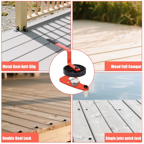 Lever Deck Board Bending, Straightening and Locking Tool for Faster & Easier Deck Installation,Deck Straightening Tool