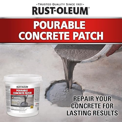 Rust-Oleum 369667 Pourable Concrete Patch, 5 lb Pail, White
