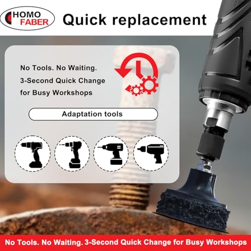 HOMO FABER 2 Inch Roll Lock Disc Pad Holder, Quick Change Adapter 3 Pack - style: 3 PACK - 2'' Sanding Pad