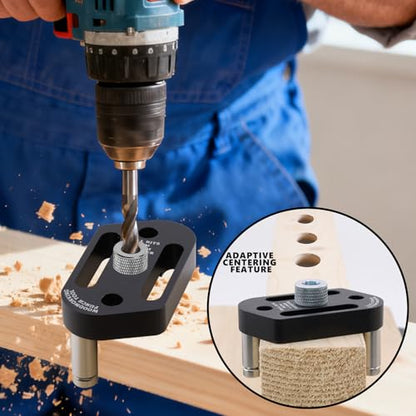 Dowel Jig Kit,8 Size Drill Bushings Compatible with 1/8" to 3/8" Drill Bits