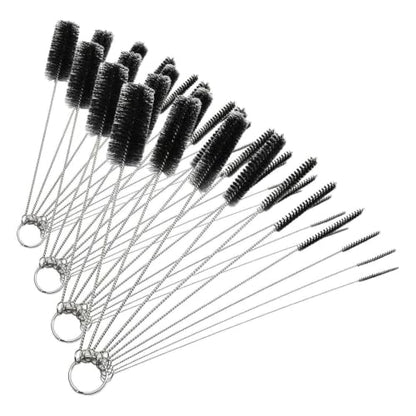 Long Straw Brush, Nylon Pipe Tube Cleaner 8.2-ihch 10 Different Diameters Set of 10 (Pack of 4) - size: 10 piece set (Pack of 4)