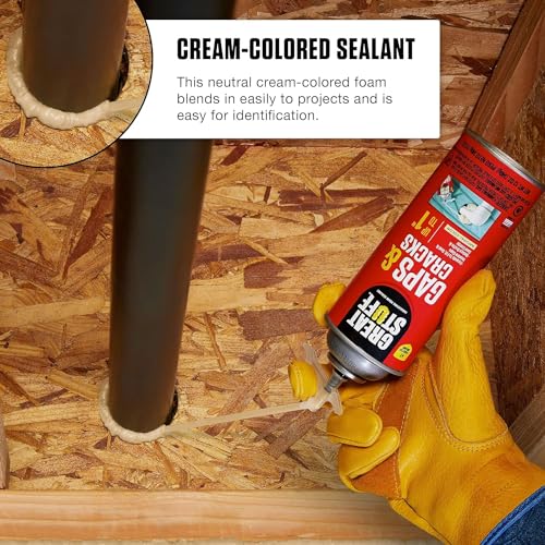 Great Stuff 157911 Insulating Foam Sealant, 20 Ounce, Ivory (Pack of 2) - size: Pack of 2
