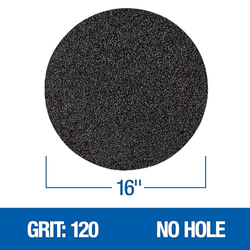 Mercer Industries 463120-16" Silicon Carbide Floor Sanding PSA Discs, Grit 120 (20 pack) - color: Psa, size: 16-Inch, style: Grit 120