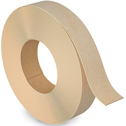Birch Edge Banding, 1/2 inch x 50ft roll of Veneer Edge Banding Pre-glued Flexible, Wood Tape Banding for Cabinet Repair Furniture - color: Birch, size: 1/2"x 50ft