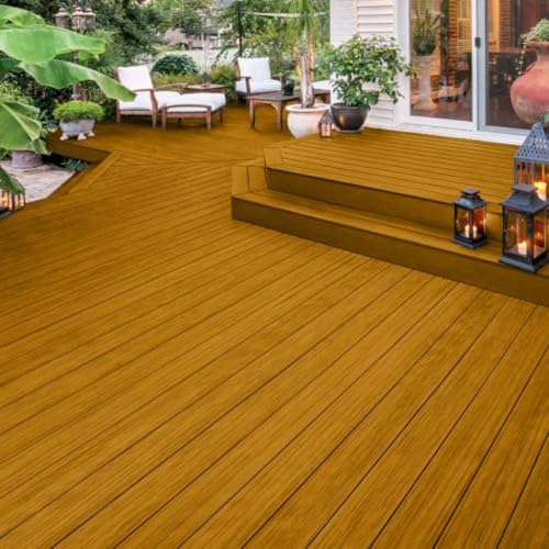 Flood CWF-UV 1 gal Honey Gold Transparent Exterior Wood Stain & Sealer - color: Honey Gold, size: 1 Gallon, style: Transparent