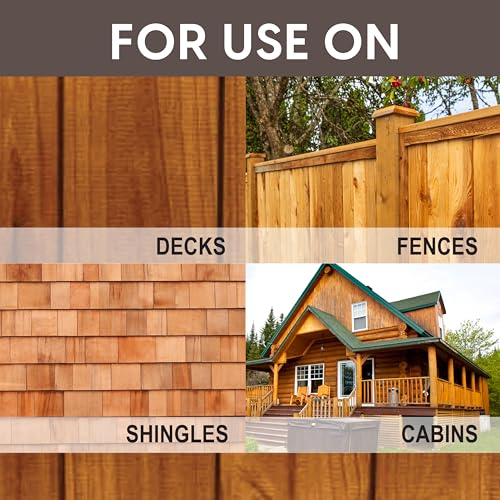 Ready Seal Exterior Wood Stain & Sealer, Redwood, 1 Gallon - color: Redwood, size: 1 Gallon