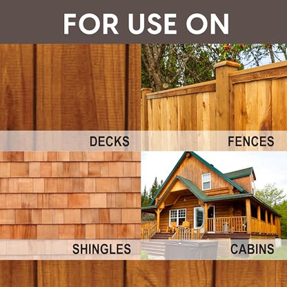 Ready Seal Exterior Wood Stain & Sealer, Redwood, 1 Gallon - color: Redwood, size: 1 Gallon