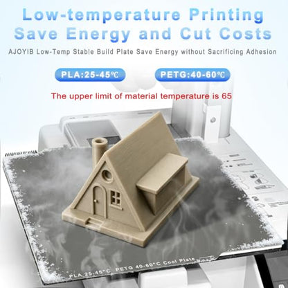 184mm Cool Build Plate for Bambu Lab A1 Mini Double-Sided Smooth High-Viscosity Spring Steel Sheet Magnetic Flexible Print Bed Surface - color: Cool Plate Grey, size: 184mm A1 mini