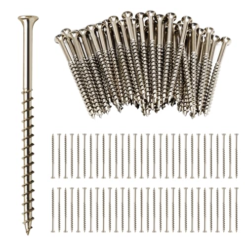 60 Pack Squeaky Floor Repair Screws, Steel, Breakaway Design