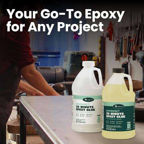 Alumilite Enviroset 30 Minute Epoxy Glue 32 Oz for Strong Bonding - size: 32 oz, style: 30 Minute
