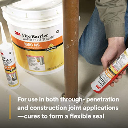 3M Fire Barrier Water Tight Sealant 1000 NS, Gray Color, Single Component