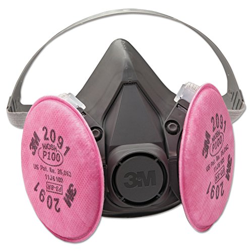 3M 6391 Half Facepiece Respirator 6000 Series, Reusable - size: 1 Count (Pack of 1)
