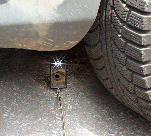 VViViD Telescoping Swivelling Inspection Mirror Tool W/Twin White LED Lights