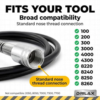 42 Inch Flex Shaft for Dremel Rotary Tools, Carving & Engraving by Drilax