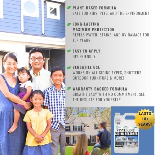 Vinyl Renu Premium Siding Restorer, Revive all siding, 5 Gallon - size: 640 Fl Oz 5G Pail Kit