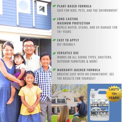 Vinyl Renu Premium Siding Restorer, Revive all siding, 5 Gallon - size: 640 Fl Oz 5G Pail Kit