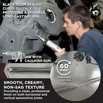 Barrier Bond Automotive Seam Sealer, 10.1oz Tube, Gray - color: Gray