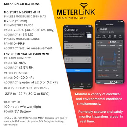 FLIR MR77 Pinless Moisture Meter - style: MR77
