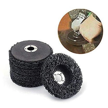 SIGNI 5 Pack 4-1/2" x 7/8" Poly Strip Discs Stripping Wheel for Angle Grinder -Remove Paint, Rust and Clean Welds Oxidation (5 Pack-Black) - color: 5 PACK-BLACK