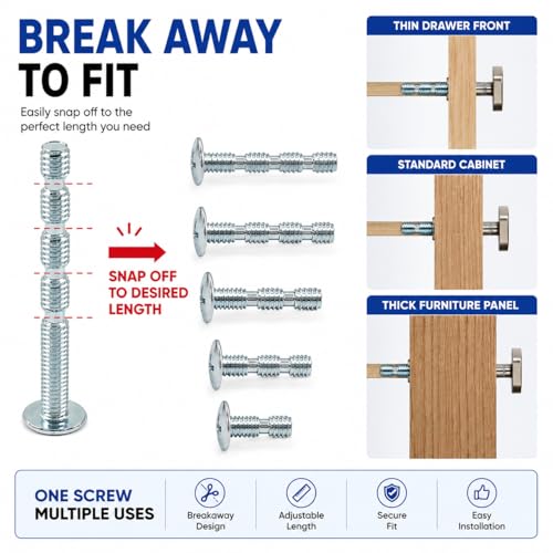 105 Pack #8-32 x 1-3/4" Truss Head Break Away Screw - color: Silver
