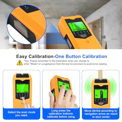 Electronic Stud Finder Wall Scanner 5 in 1 with LCD Display for Wood Metal Studs Joist Pipe AC Wire