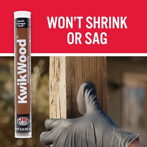J-B Weld 8258 KwikWood Wood Repair Epoxy Putty Stick-7 inch, Beige - size: 7 Inch