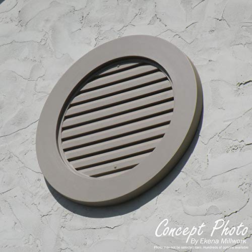 Ekena Millwork 12"W x 16"H Cathedral Urethane Gable Vent Louver, Functional - size: 12-in. W x 16-in. H, style: Functional