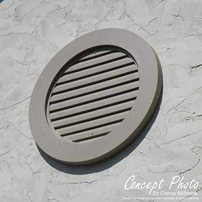 Ekena Millwork 12"W x 20"H Cathedral Urethane Gable Vent Louver, Functional - size: 12-in. W x 20-in. H, style: Functional