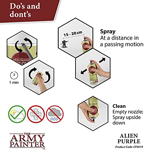 The Army Painter, Colour Primer Alien Purple, 400 ml acrylic spray - color: Alien Purple