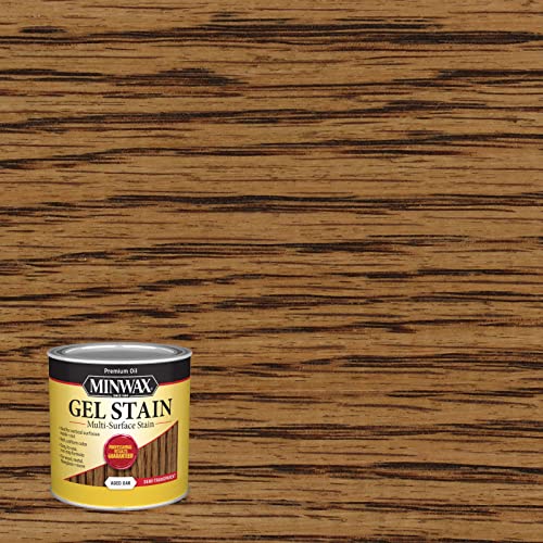 Minwax 260204444 Gel Stain, Aged Oak, 1/2 Pint - color: Aged Oak, size: 1/2 Pint