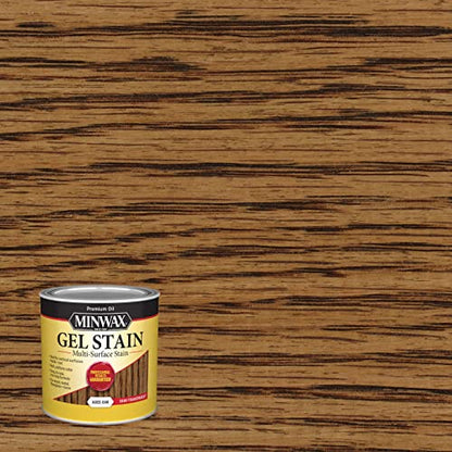 Minwax 260204444 Gel Stain, Aged Oak, 1/2 Pint - color: Aged Oak, size: 1/2 Pint