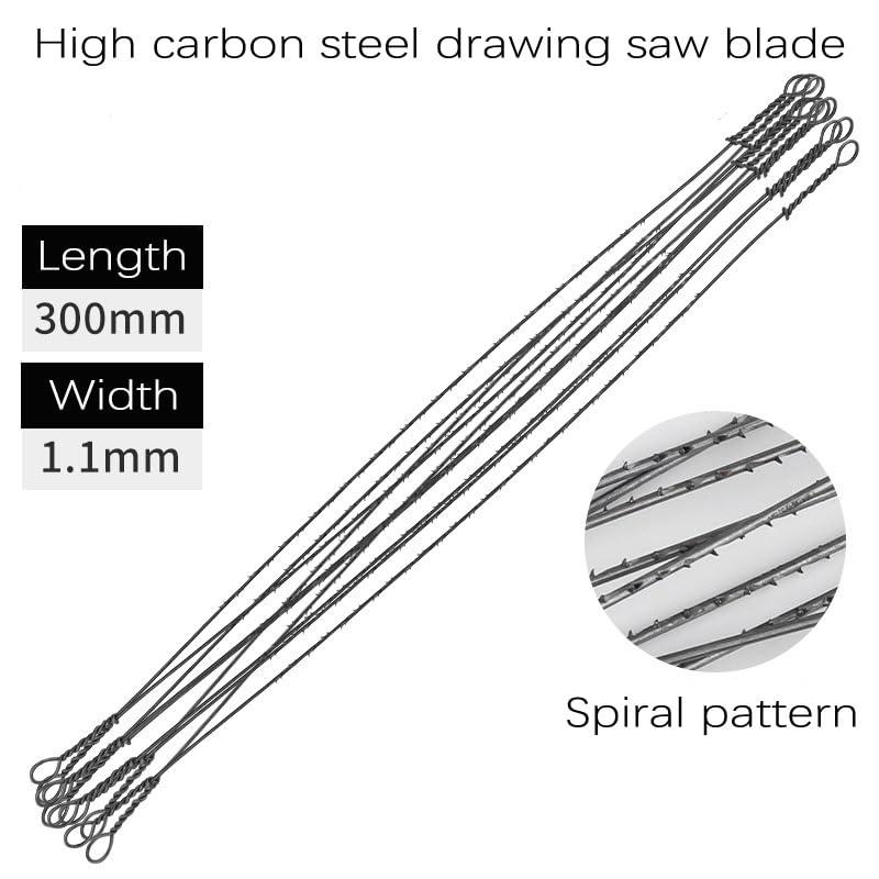 15-Inch Coping Saw Kit with 20 Spiral Blades for Home Improvement Use