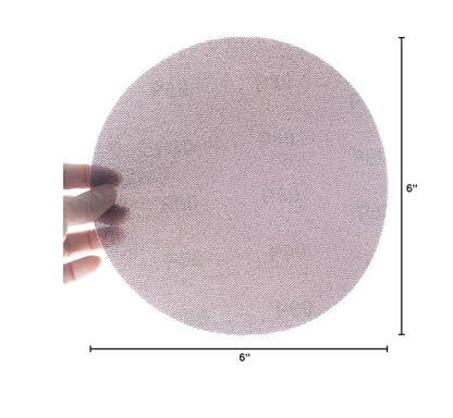 6 Inch Hook and Loop Dust Free Mesh Net Sanding Discs for Drywall Sander Car Wood Drywall Metal Polishing & Grinding Anti-Blocking Sand Abrasive Sheet 10PCs (Grit 120) - style: Grit 120