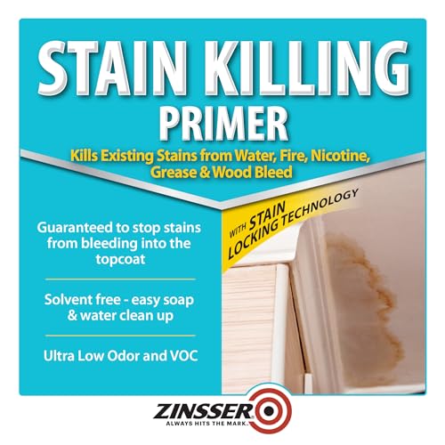 Zinsser 377938-2PK Stain Killing Primer, Gallon, 2 Pack - size: 64 Fl Oz (Pack of 2)