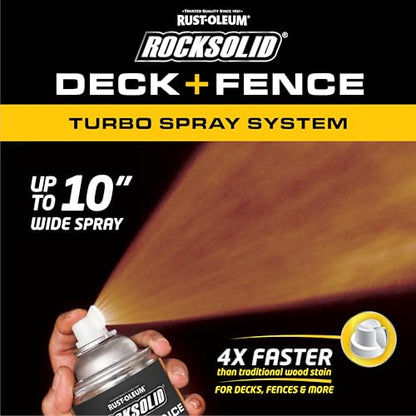 RockSolid Deck & Fence Natural Protective Stain & Sealer - color: Natural, size: 23 oz Aerosol (Pack of 1)