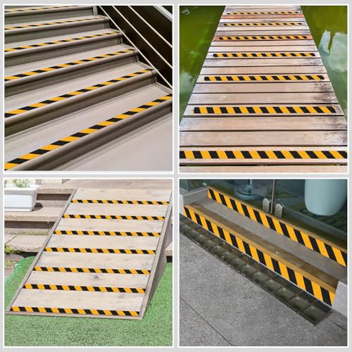 Heavy Duty Anti Slip Tape 2" x 33Ft Waterproof Non‑Slip Safety Grip Tape - size: 2 Inch x 33 Ft, Black Yellow