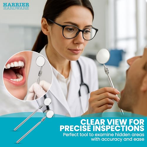 Harrier Hardware 2-Pack Telescopic Insp Mirror 5-21" Swivel - color: Mirror