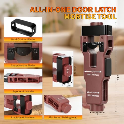 Door Hinge Jig, Door Hinge Template Kit, Door Lock & Latch Installation Kit