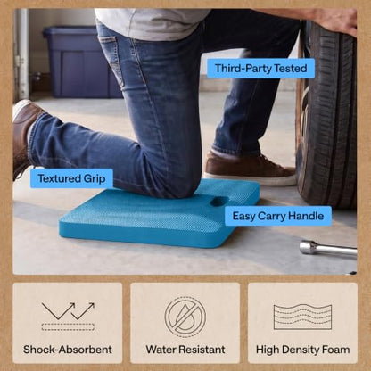 GORILLA GRIP® Extra Thick Foam Kneeling Pad for Gardening 17.5x11 True Blue - color: Blue