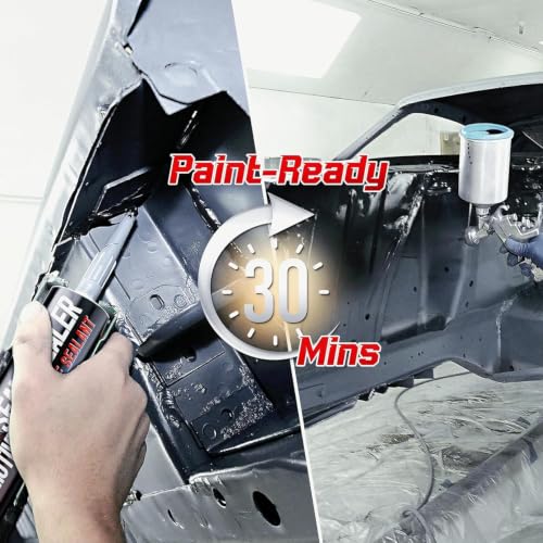 2-Pack Seam Sealer Automotive Black, Paintable Waterproof Auto Body Sealant - size: 2 pack